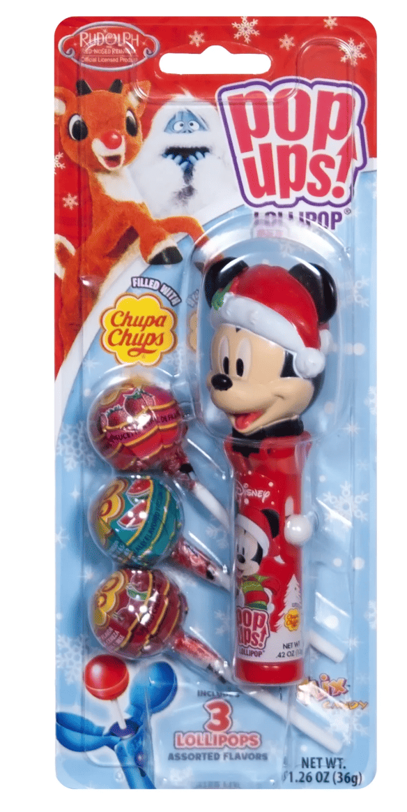 Тримач з льодяниками Міккі Маус Pop Ups Christmas Chupa Chups 36 г (2826735004)