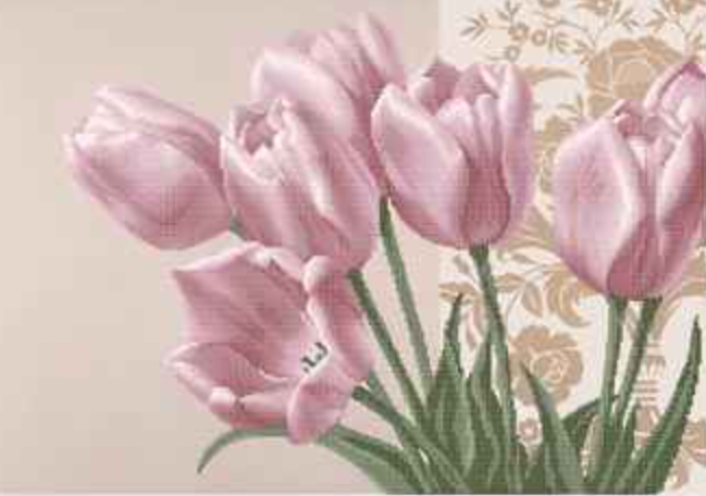 Схема для вышивки бисером Золотая Подкова Тюльпаны ЗПК-020 (2877)