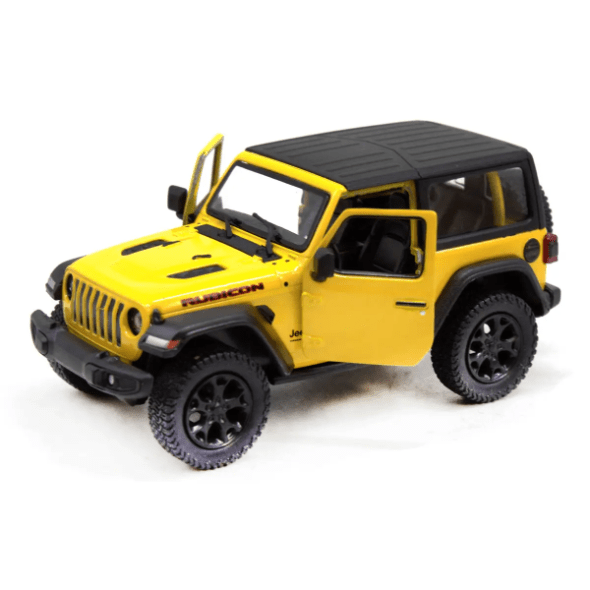 Игрушечный джип Kinsmart KT5412WB Jeep Wrangler 1:34 Желтый (43130)