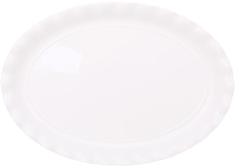 Блюда порцелянові White City Хвиля 2 шт. 32х23 см Блюда порцелянові White City Хвиля 2 шт. 32х23 см