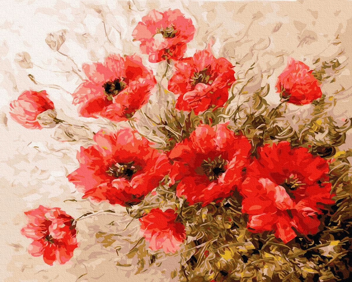 Картина по номерам Brushme Красные маки 40х50 см (GX4240)