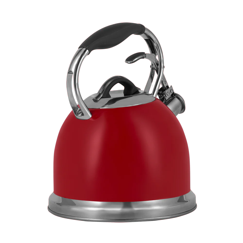 Чайник ретро Vintage Cuisine зі свистком Червоний - фото 3 Чайник ретро Vintage Cuisine зі свистком Червоний - фото 3