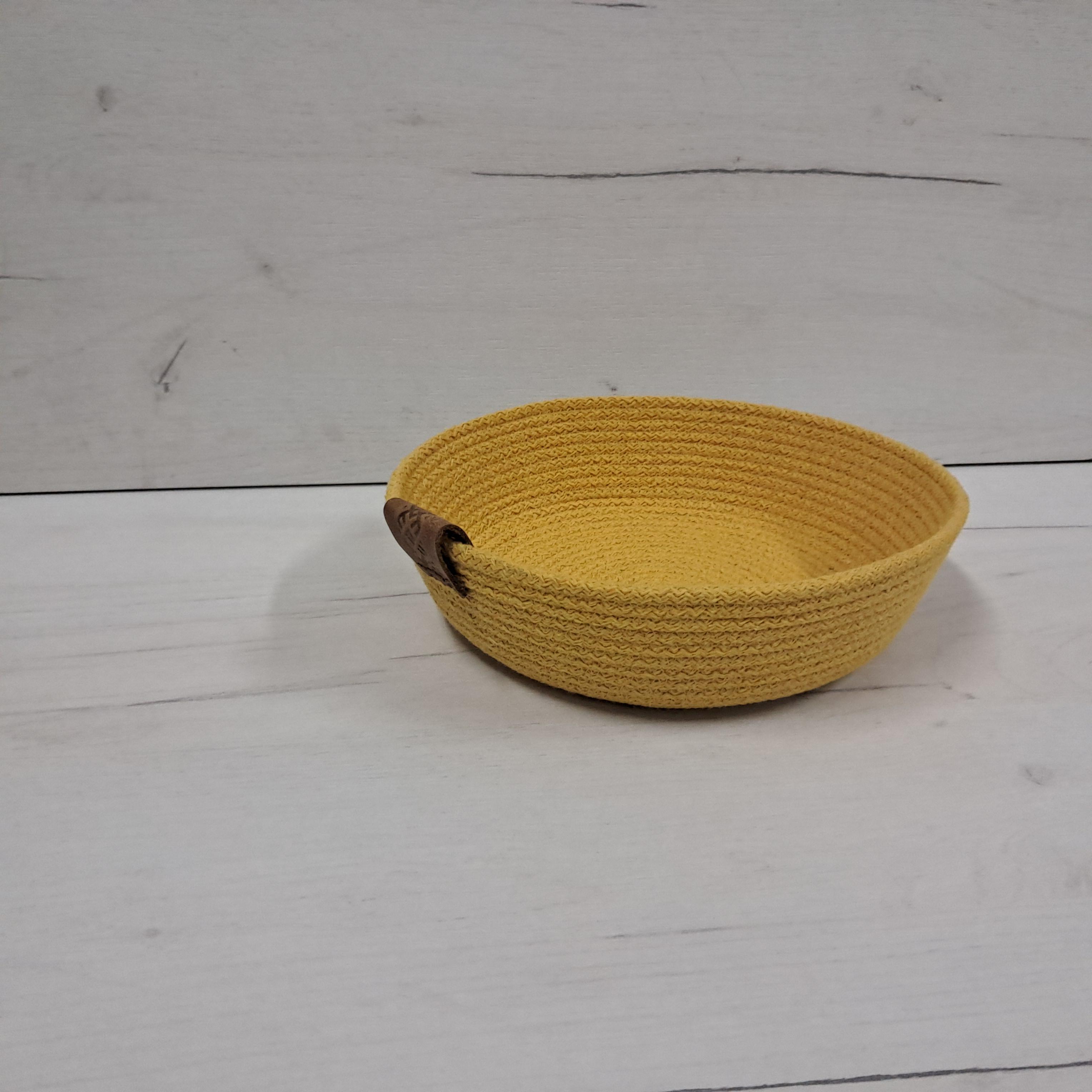 Корзина из хлопкового шнура Желтый (22814890)