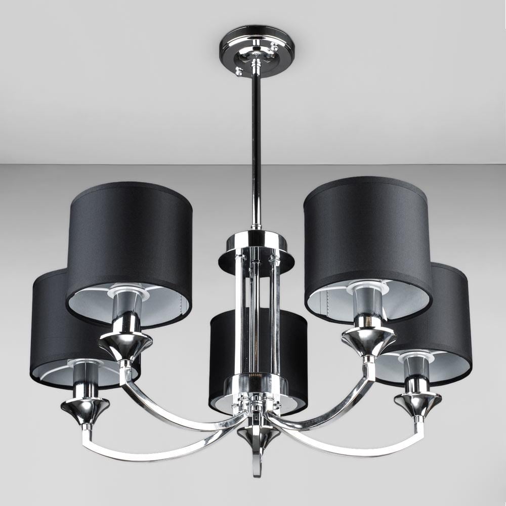 Люстра подвесная Light House DL-18846/5 Хром/Черный