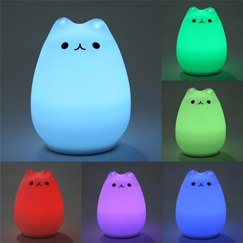 Ночник детский Little Cat Silicone Light 7 цветов (730667kmt) - фото 5