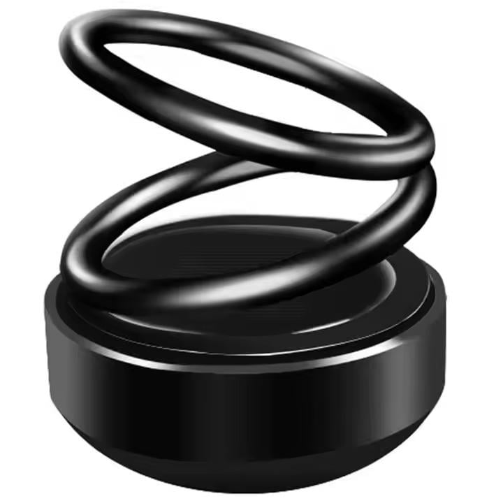 Ароматизатор автомобильный Кольца левитации на солнечной батарее Черный Ароматизатор автомобильный Кольца левитации на солнечной батарее Черный