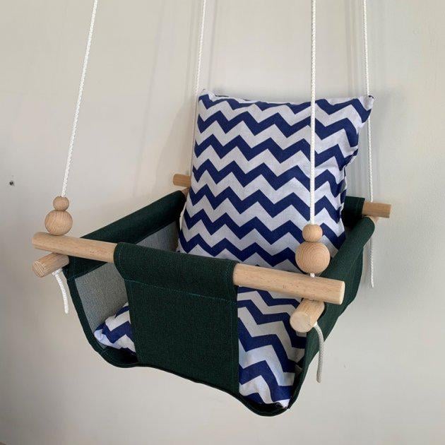 Детская качеля Infancy Зигзаг Синий/Зеленый (5748079)