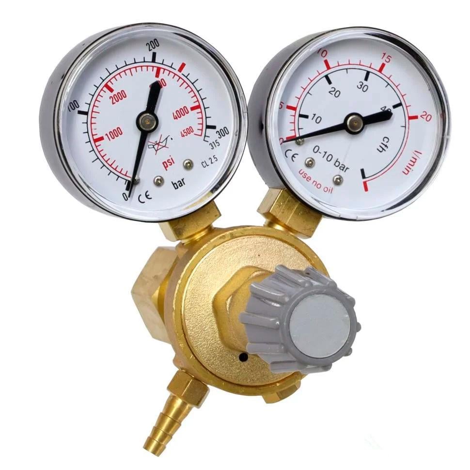 Редуктор CO2 Aqua Nova для заправляемых баллонов W21,8х1/14 (CO2REG1)