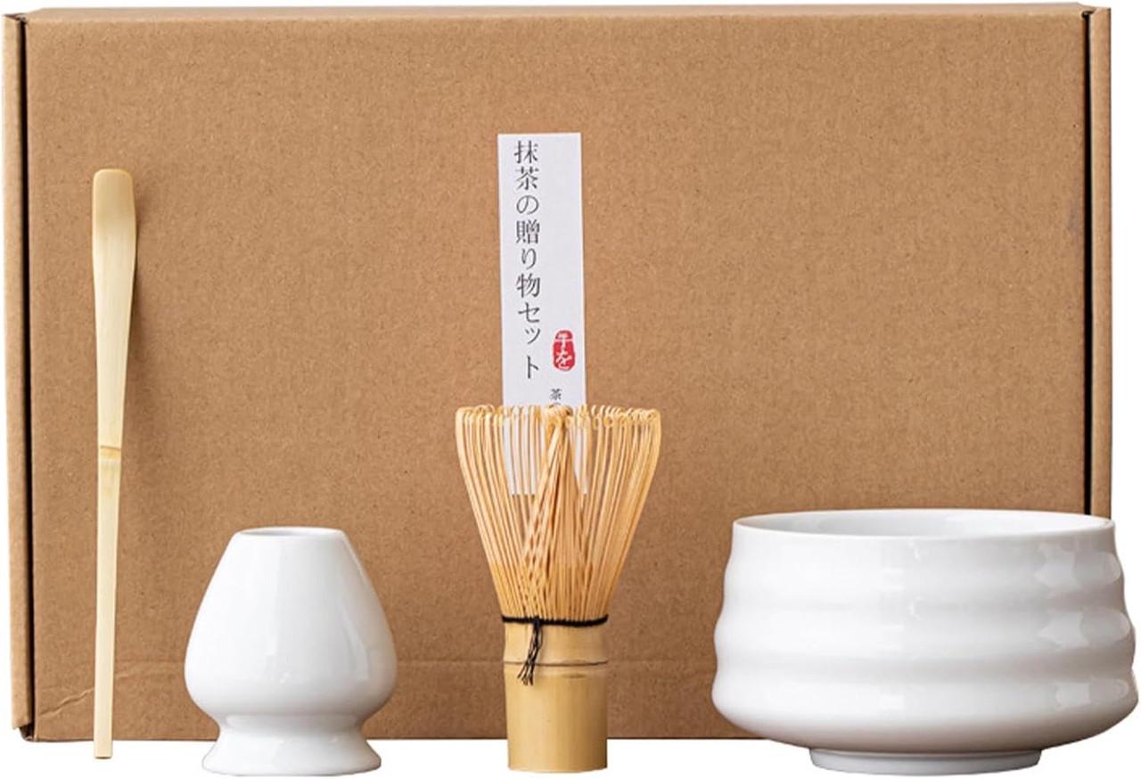 Набір аксесуарів для приготування чаю-матча 4 предмети White (2611083091) - фото 1 Набір аксесуарів для приготування чаю-матча 4 предмети White (2611083091) - фото 1