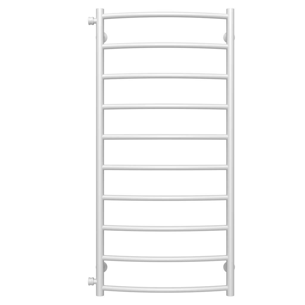 Полотенцесушитель водяной Deffi Классик П10 боковое левое подключение нержавеющая сталь 500x1100 мм Белый (C.DK.110.50.10.WB)