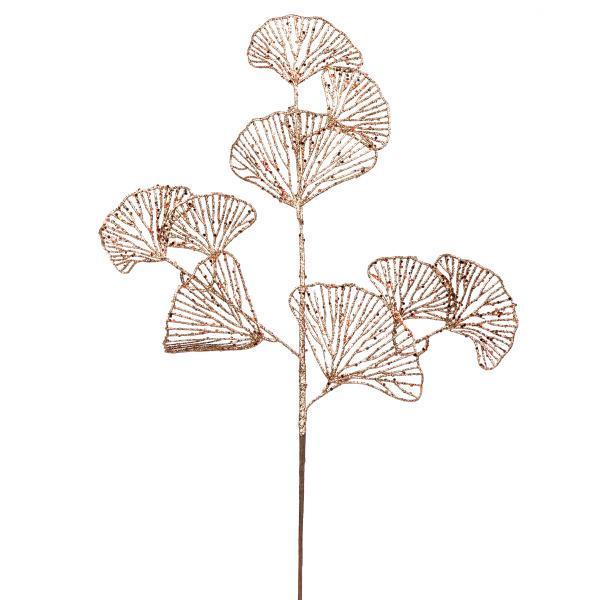 Ветка декоративная Yes! Fun Лист Гинкго 62 см глиттер Золотой (973881)