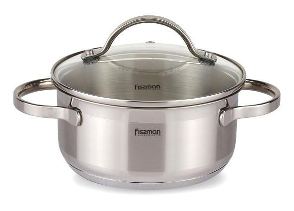 Кастрюля Fissman Luminosa индукционная со стеклянной крышкой 3 л