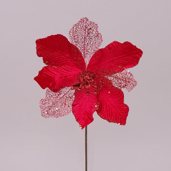 Декоративный цветок Flora Пуансеттия (75363)