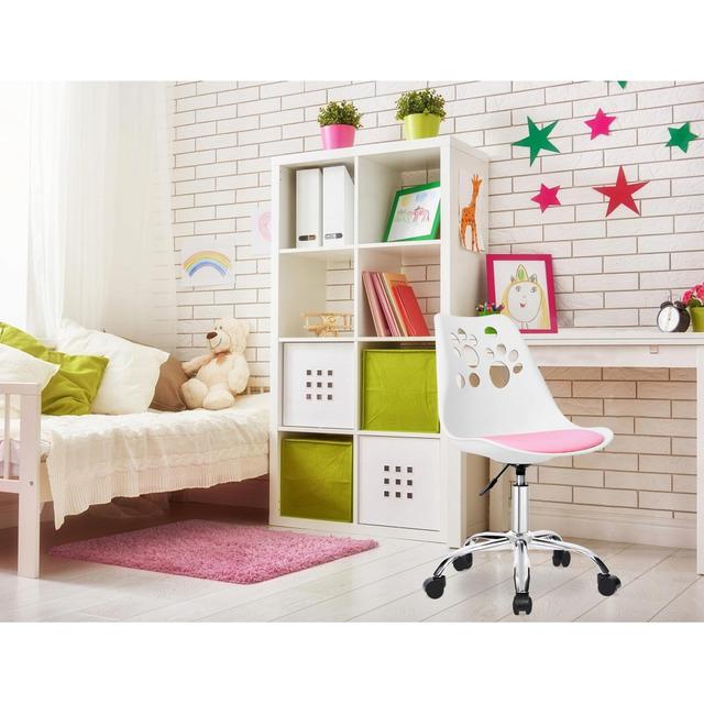 Кресло компьютерное офисное Bonro B-881 Белый с розовым сиденьем (4230015) - фото 8 Кресло компьютерное офисное Bonro B-881 Белый с розовым сиденьем (4230015) - фото 8