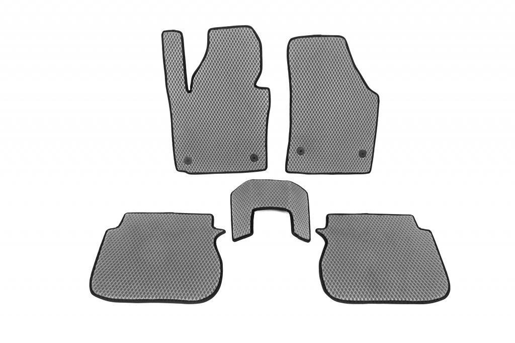 Коврики EVA 5 шт передние и задние Digital Designs для Volkswagen Caddy 2004-2010 гг. этилвинилацетат Серый