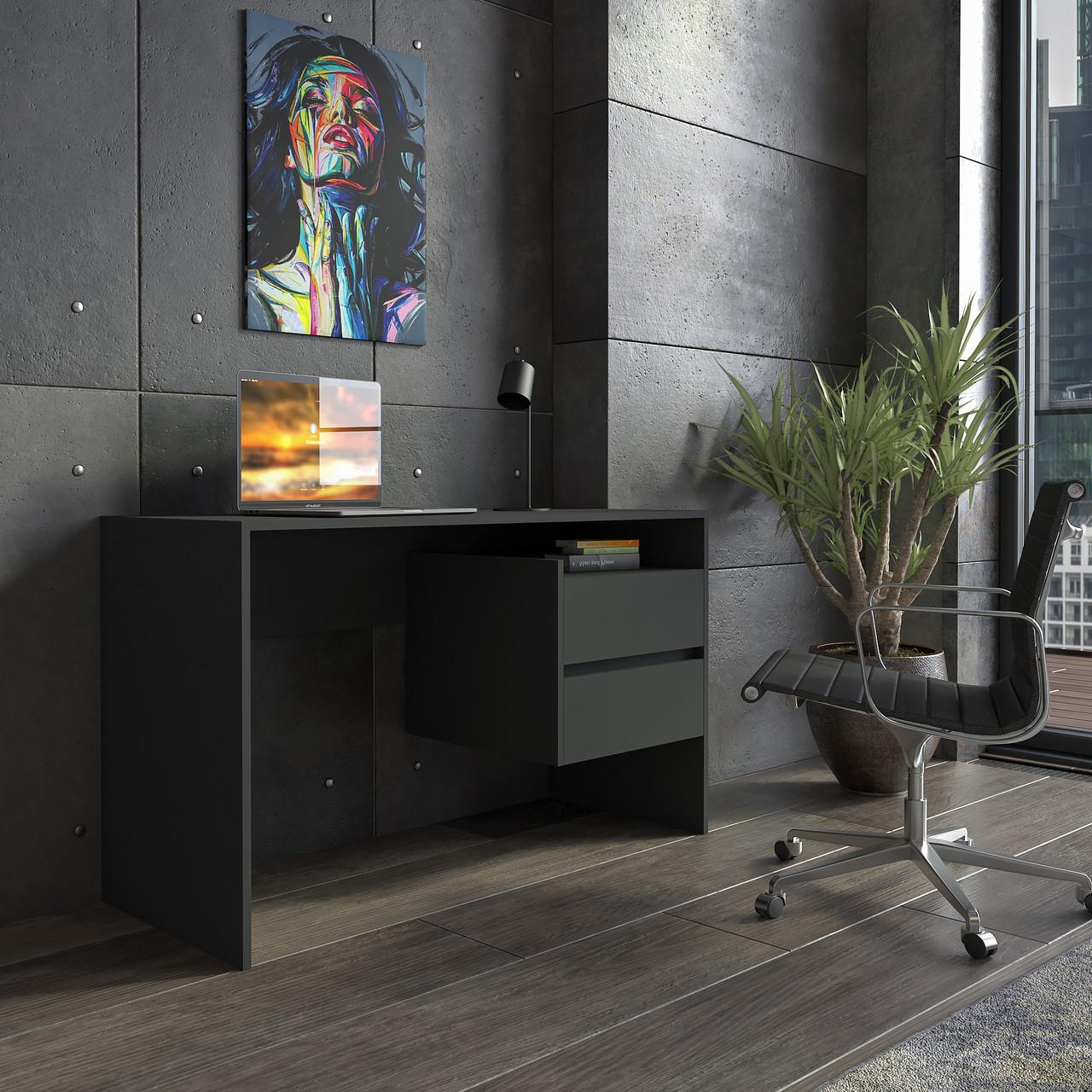 Письменный стол с ящиками Антрацит (ST-0006)