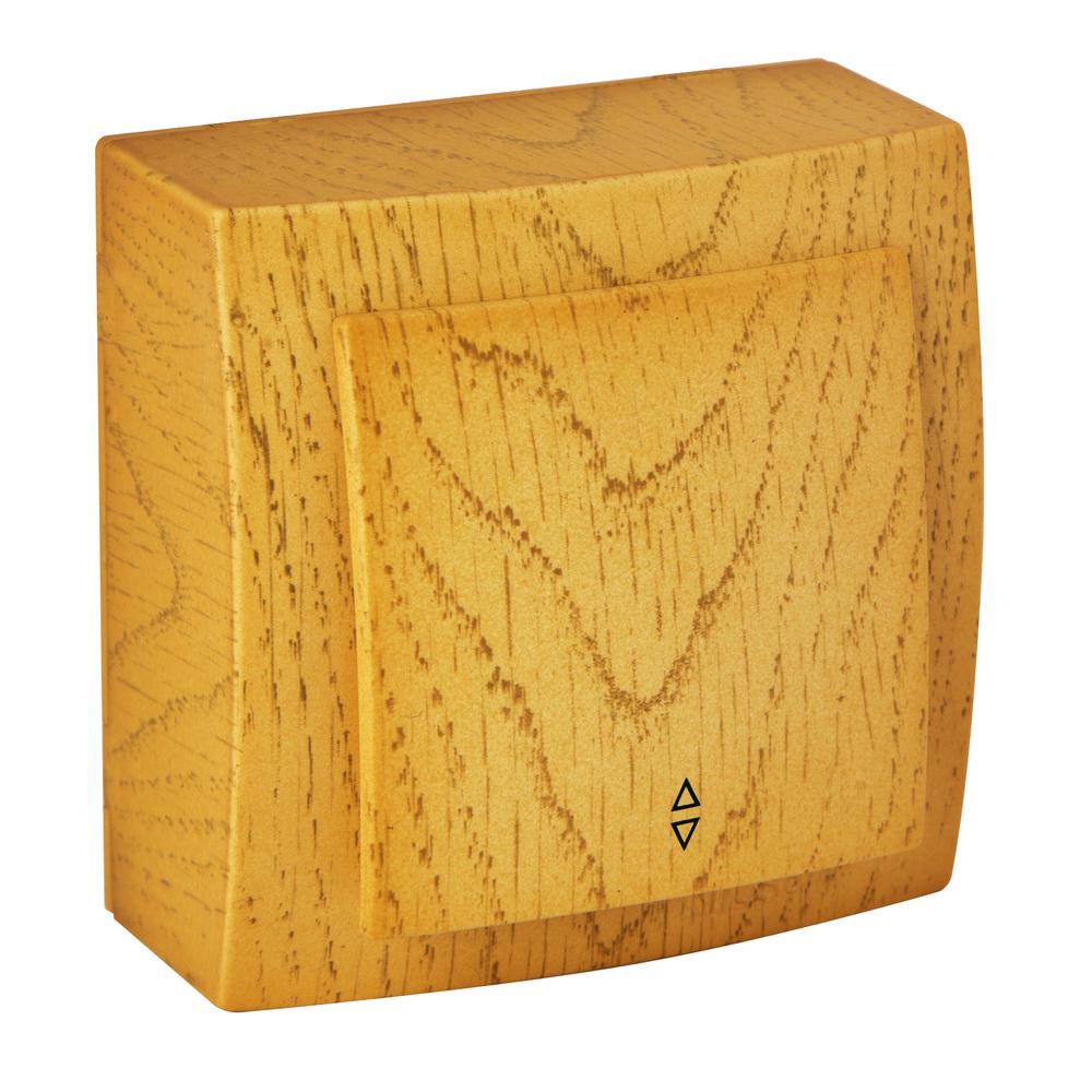 Вимикач одноклавішний Nilson Themis прохідний Дуб (26251007)