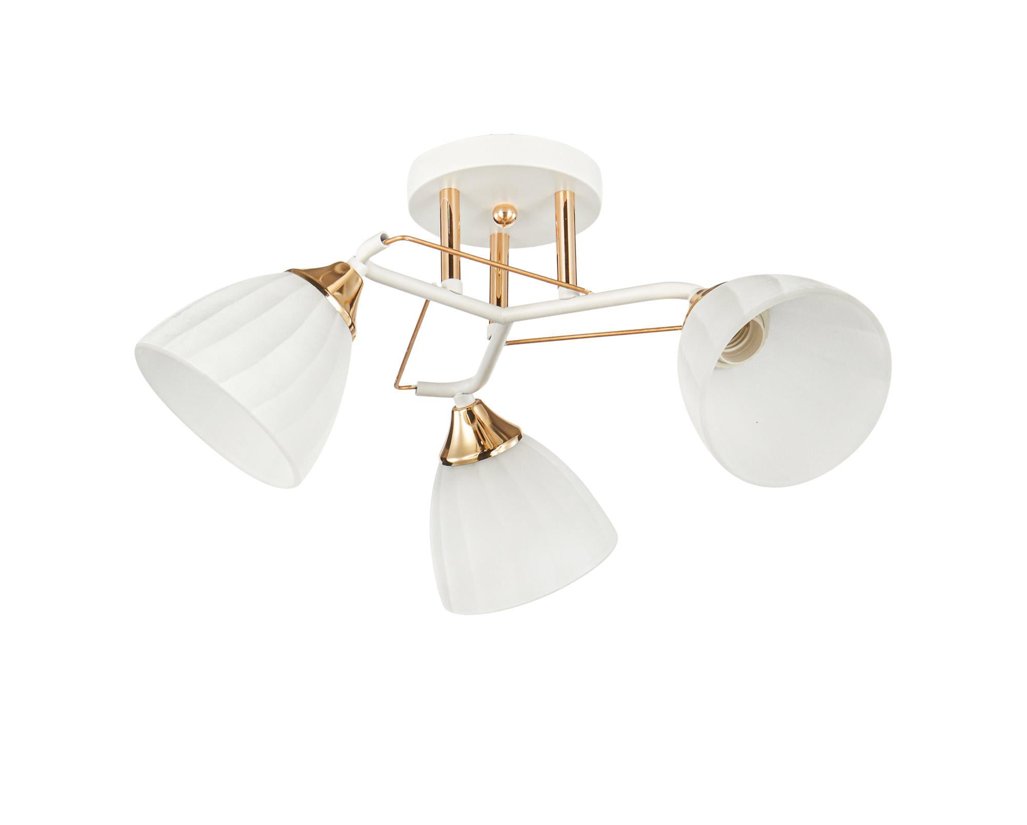 Люстра потолочная INTEREES 6201-3 WH+FG (000046123)