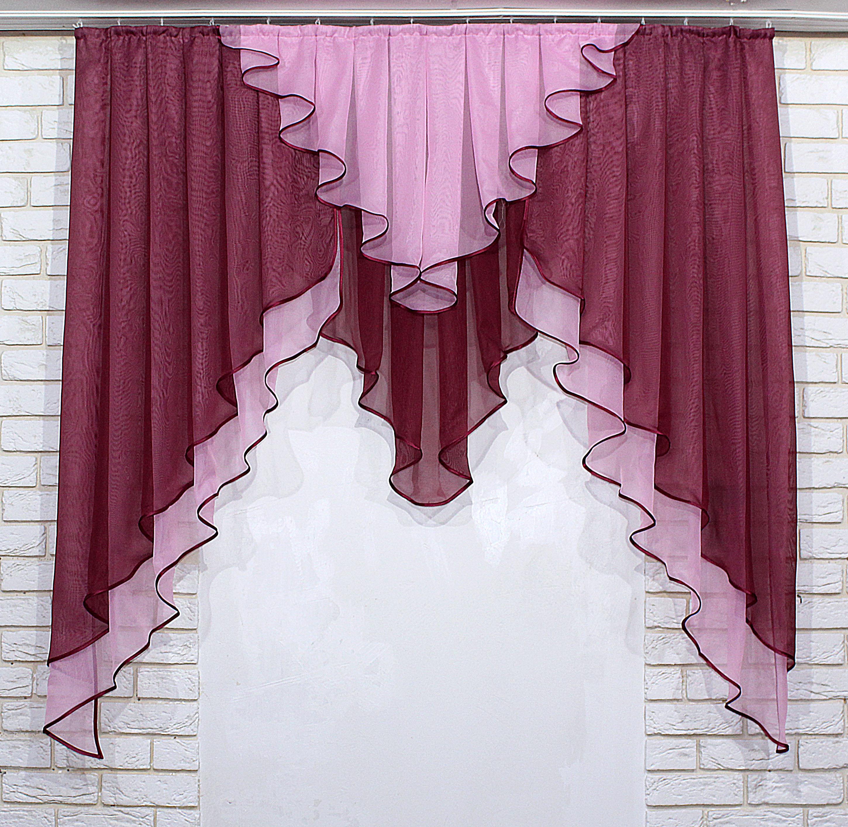 Ламбрекен кухонный VR-Textil № 022к 150х150 см Бордовый/Розовый (50-553) Ламбрекен кухонный VR-Textil № 022к 150х150 см Бордовый/Розовый (50-553)