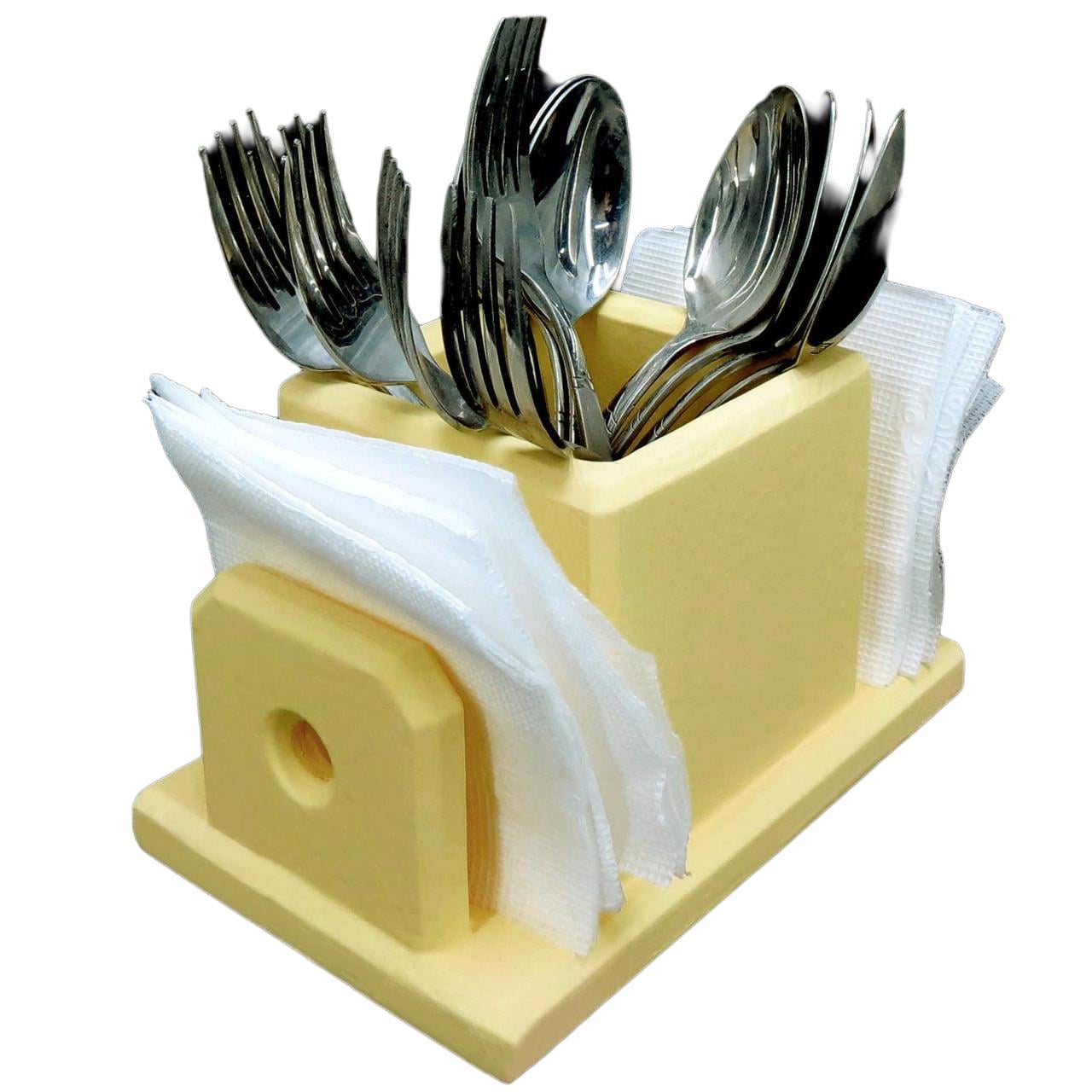 Подставка для столовых приборов из дерева Лодор Лимонад (Псп-001351)