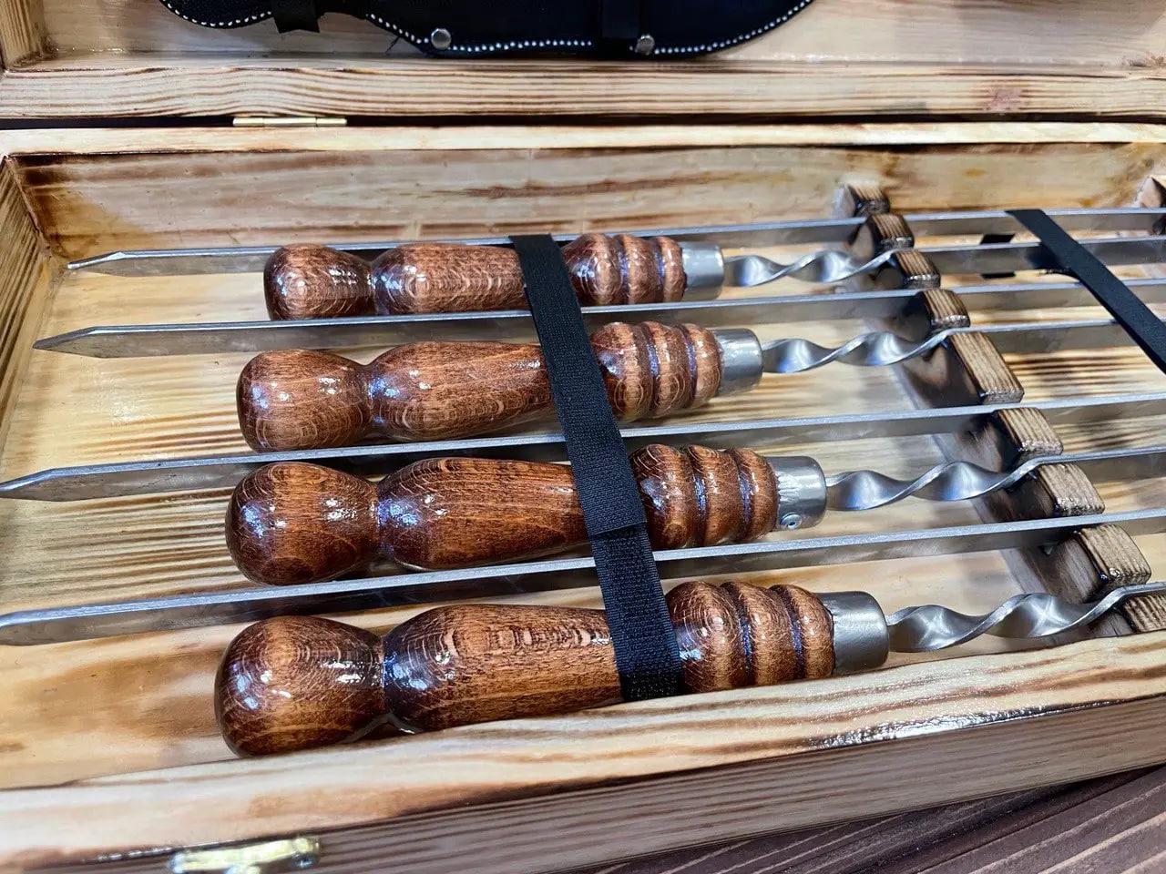 Набір шампурів Профі-9 у кейсі (10647787) - фото 4