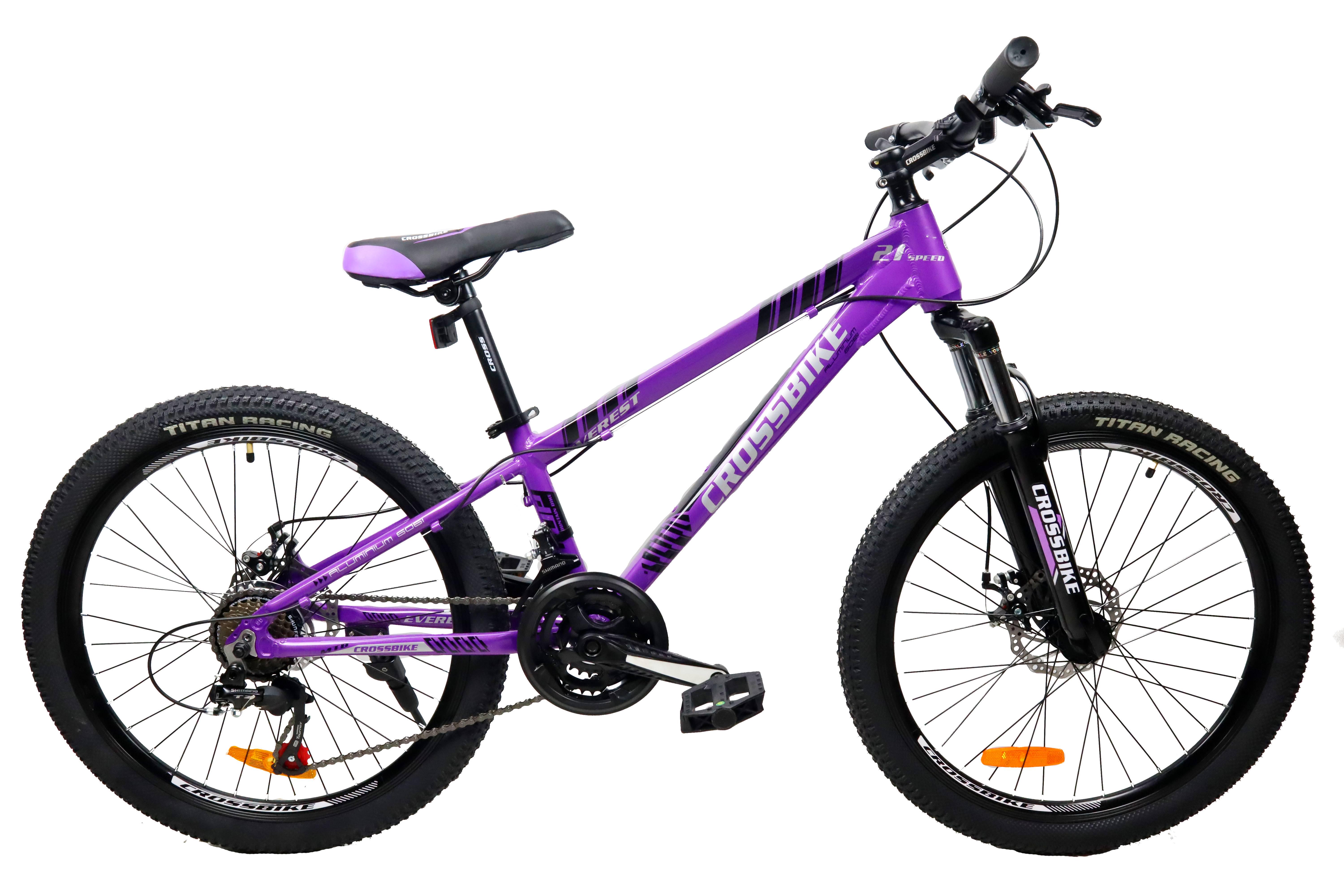 Велосипед CrossBike Everest 24"12" Фиолетовый
