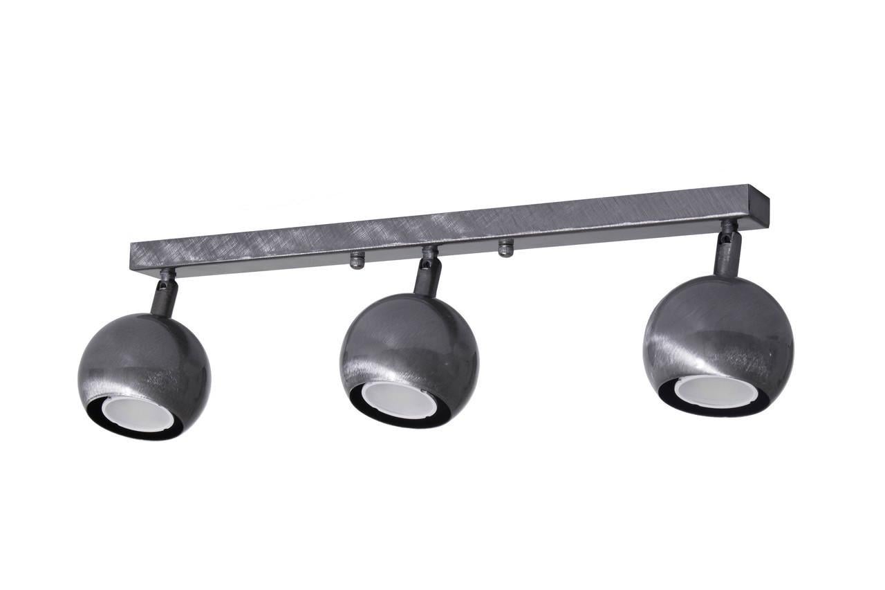 Светильник спот MSK ELECTRIC Core на три поворотных плафона под лампу GU10 Хром (NL 11151-3 CR)