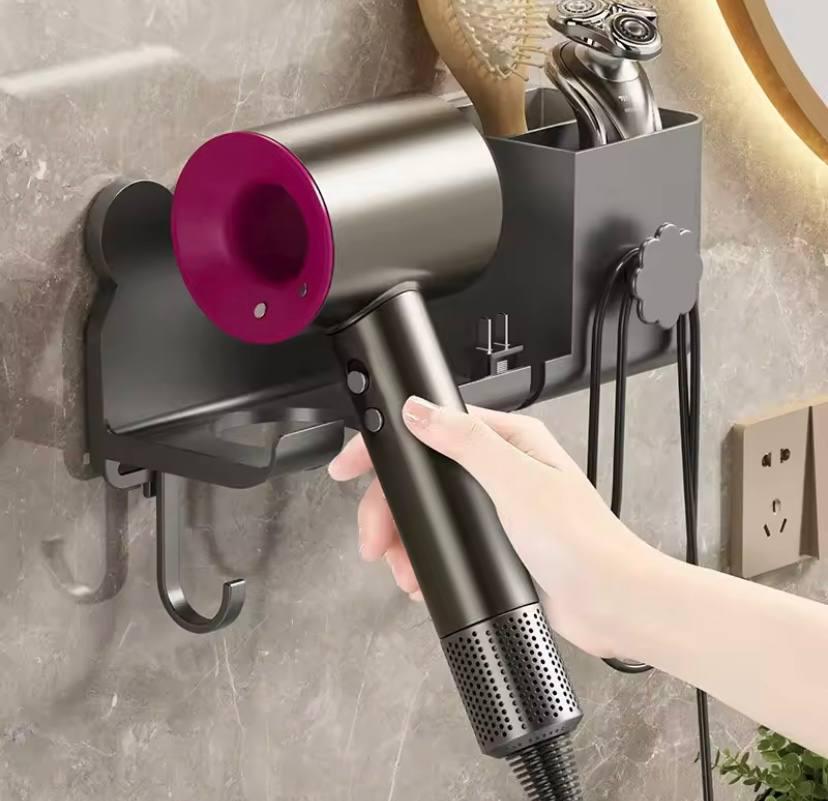Настенный держатель-органайзер для фена в ванной комнате (8bfebd23) - фото 5 Настенный держатель-органайзер для фена в ванной комнате (8bfebd23) - фото 5
