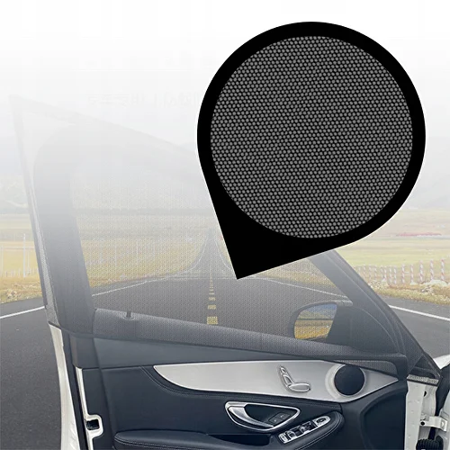 Чехлы солнцезащитные на автомобильное стекло передней двери 2 шт. (C00755) - фото 4