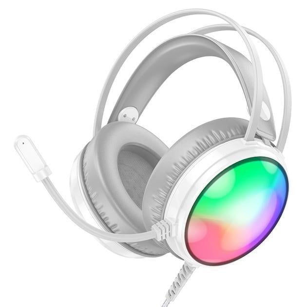 Навушники дротові ігрові Borofone Bo108 Flame GAMING with mic Білий (2543078681)