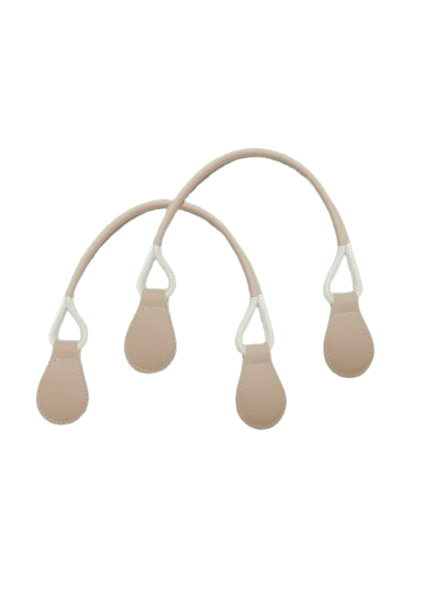 Ручки короткі подвійні 45 см для сумок Тілесний (4600)