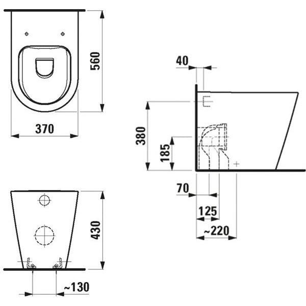 Унитаз Laufen Kartell Rimless (8233360000001) - фото 4