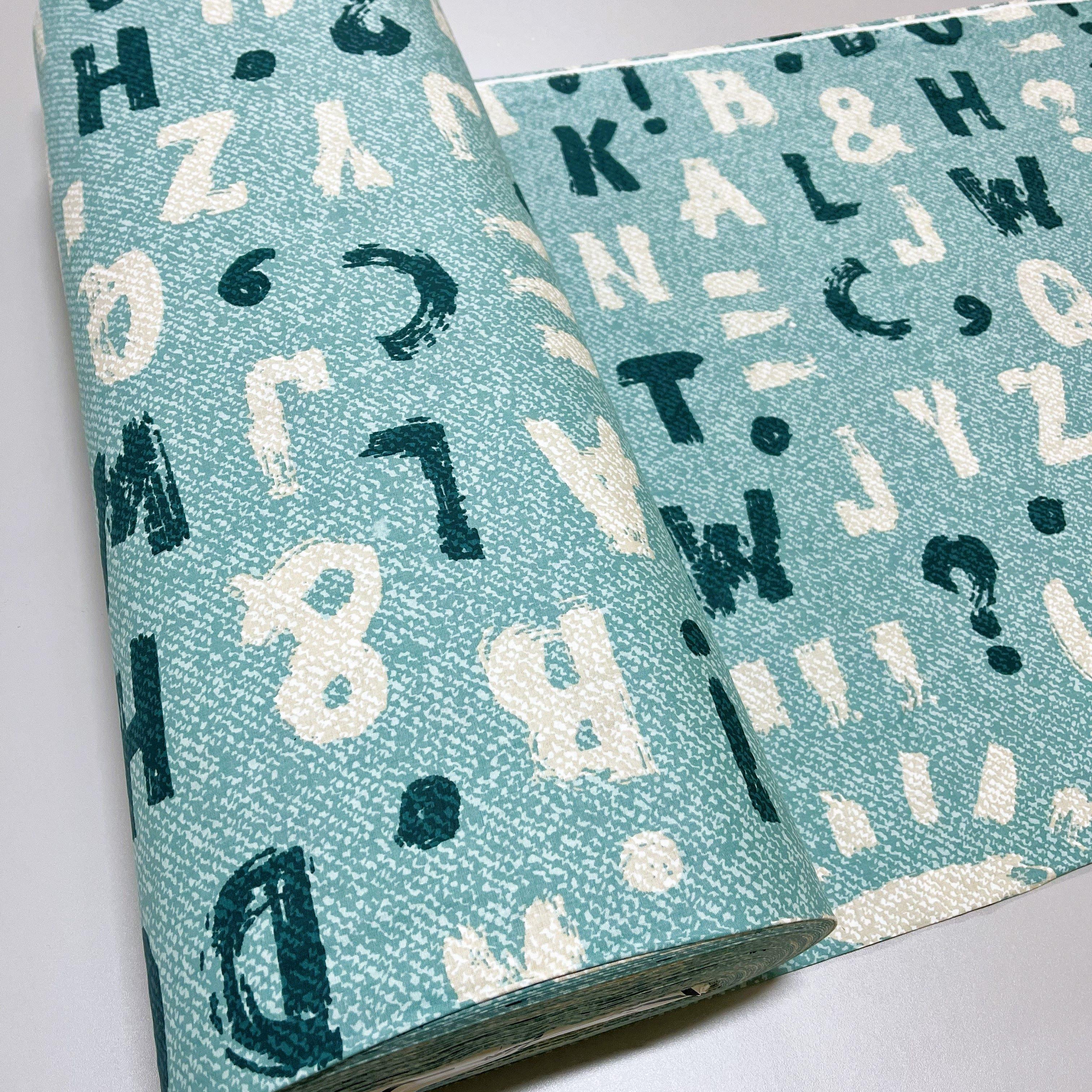 Тканина для постільної білизни ранфорс букви 240 см Блакитний (624136/18 02216)