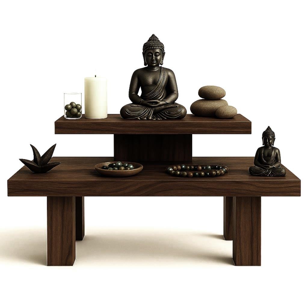 Алтарь для медитации из дерева Джидалай Капучино (ЛАТ-001309)