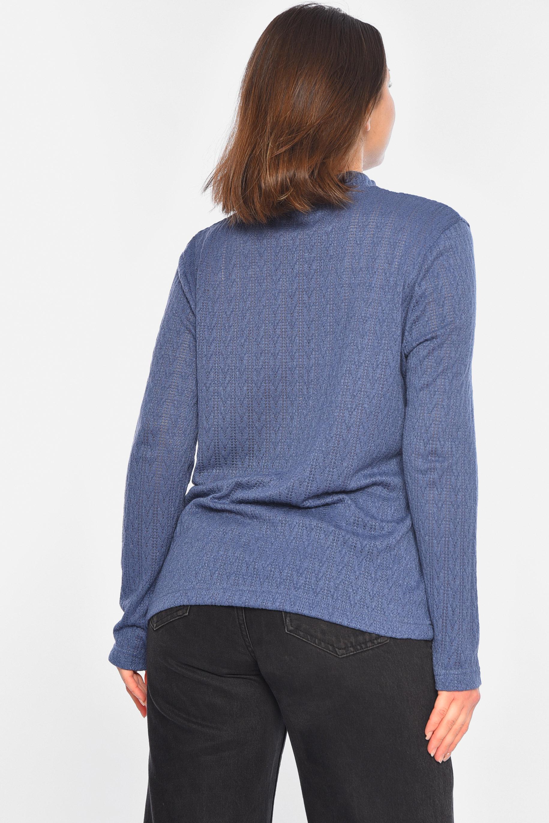 Кофта женская 3XL Синий (195696) - фото 3 Кофта женская 3XL Синий (195696) - фото 3