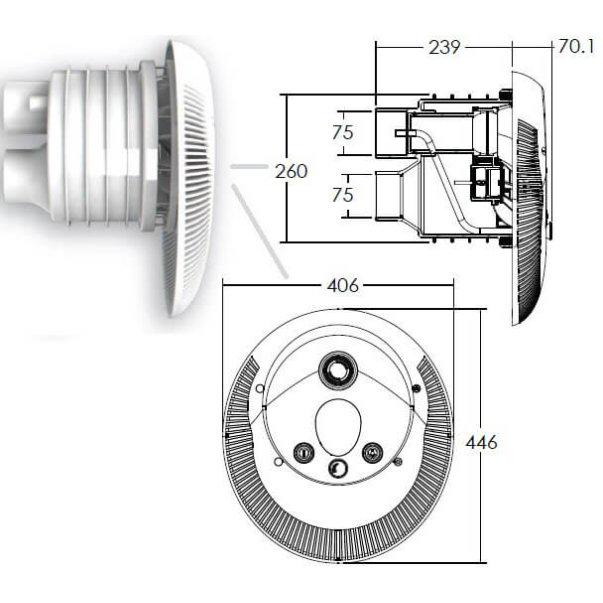 Пристрій зустрічної течії Emaux AFS 40 Kit 75 м3/год - фото 2