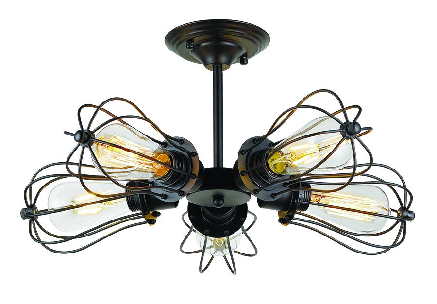 Люстра Levistella 750-C0002-5 на 5 ламп Черный (14-16-LVS02889)