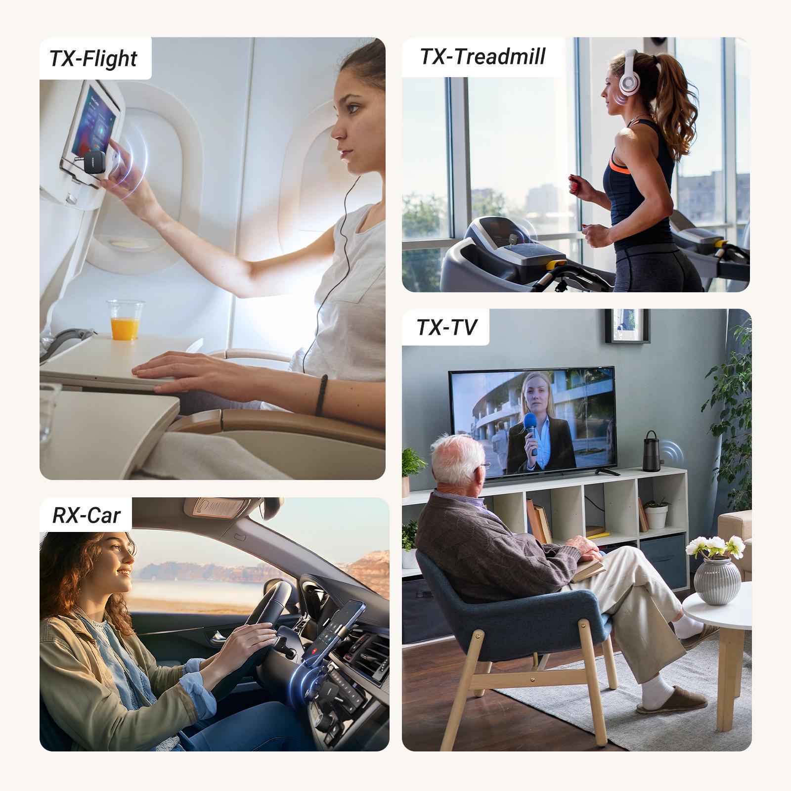 Адаптер UGREEN Bluetooth 5.2 приймач-передавач USB-C-3,5 мм minijack AUX стерео 27 годин Чорний (35223) - фото 3 Адаптер UGREEN Bluetooth 5.2 приймач-передавач USB-C-3,5 мм minijack AUX стерео 27 годин Чорний (35223) - фото 3