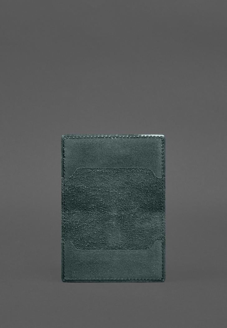 Обкладинка шкіряна для пенсійного посвідчення Зелений (A-028684) - фото 3 Обкладинка шкіряна для пенсійного посвідчення Зелений (A-028684) - фото 3