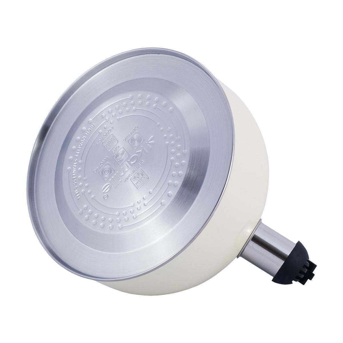 Чайник со свистком Kamille KM-0679А из нержавеющей стали 2,5 л Белый (150-84-0679А.1) - фото 5 Чайник со свистком Kamille KM-0679А из нержавеющей стали 2,5 л Белый (150-84-0679А.1) - фото 5