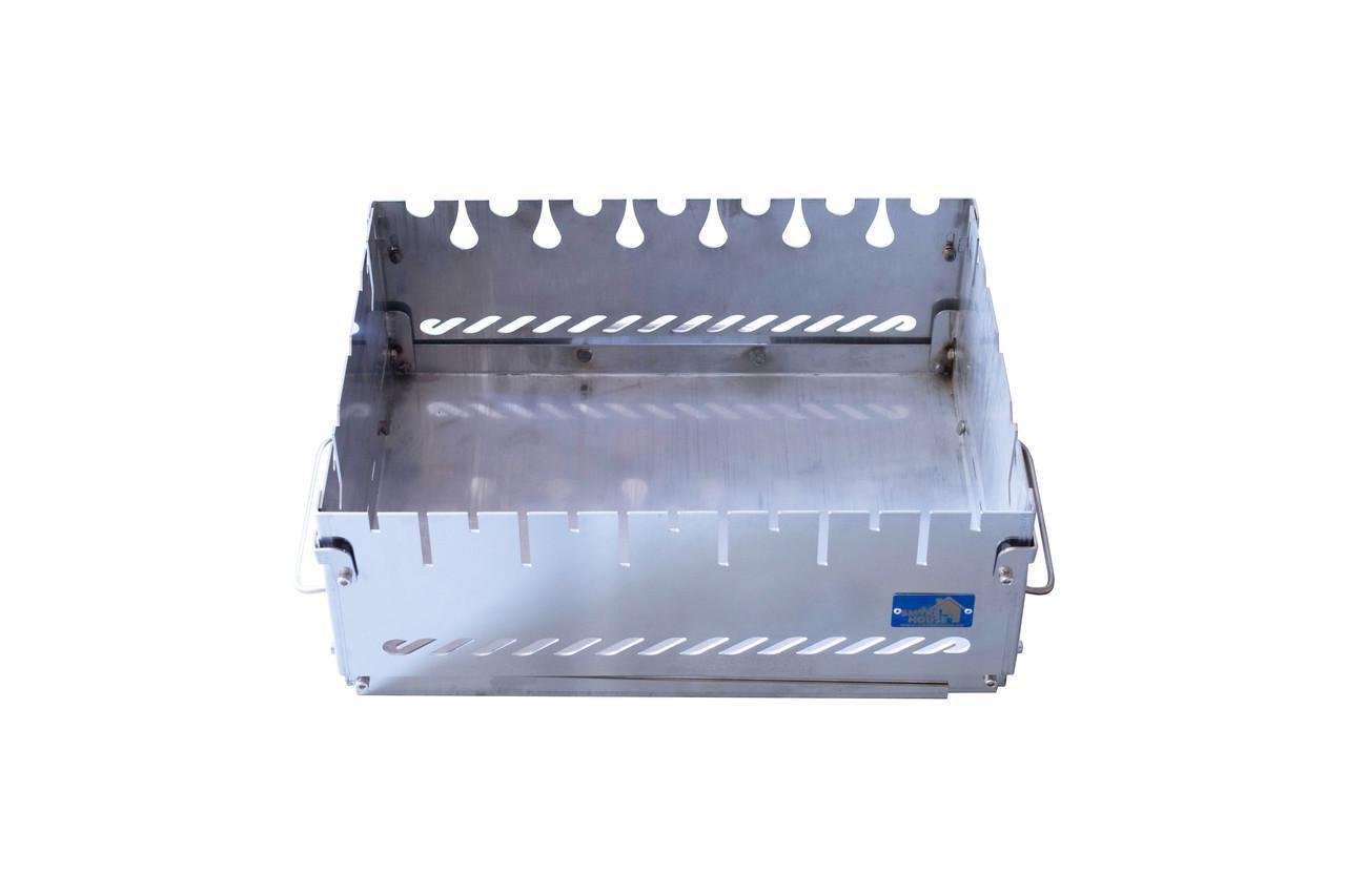 Мангал-валіза Smoke House Case 6 з нержавіючої сталі з сумкою та решіткою (510004) - фото 5 Мангал-валіза Smoke House Case 6 з нержавіючої сталі з сумкою та решіткою (510004) - фото 5