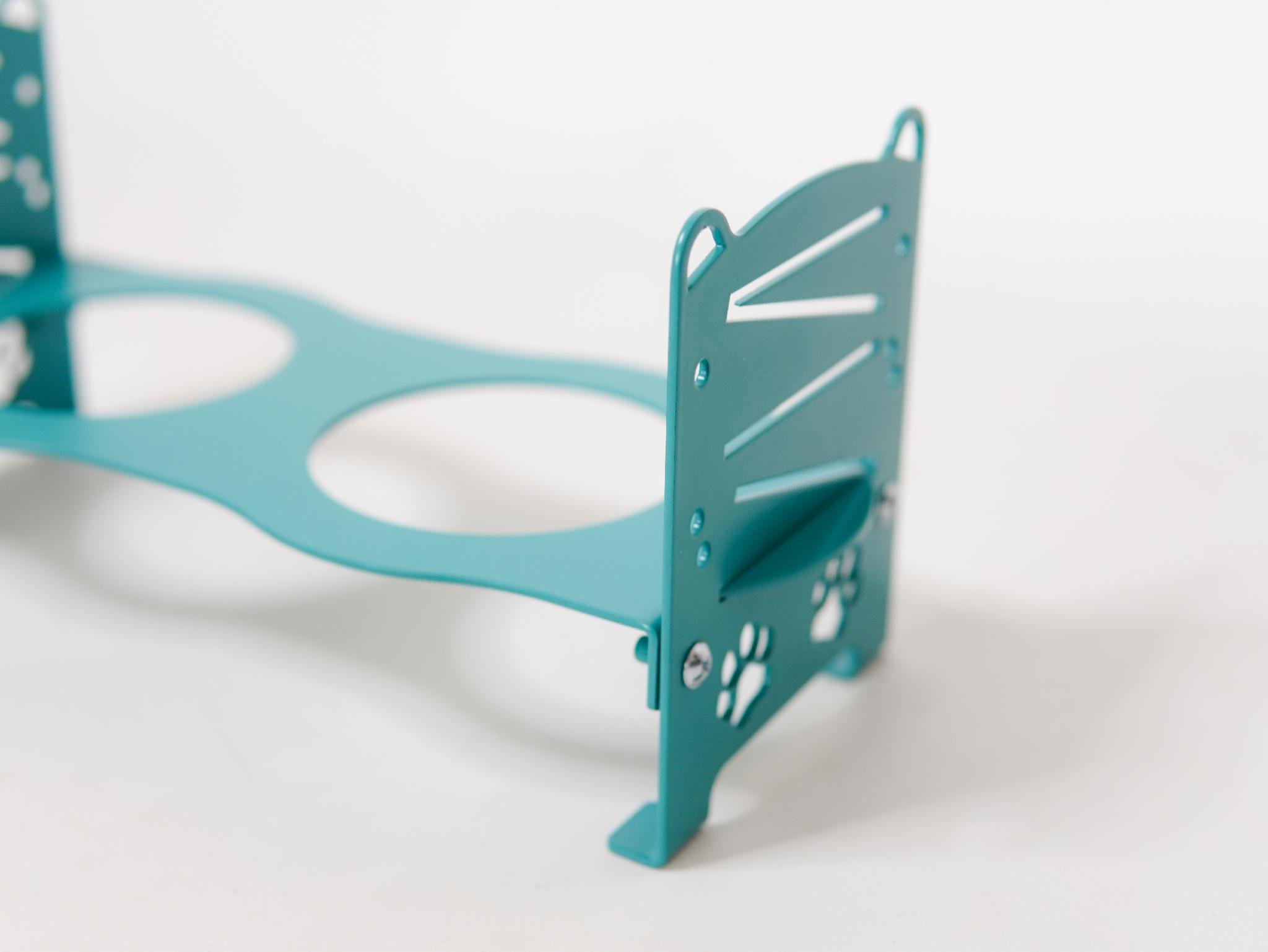 Кормушка для котів розбірна-регульована 61-137 мм 0,45 л М'ятний (1024585к) - фото 6