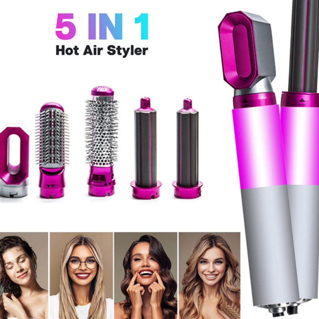 Стайлер фен для волосся HAIR BRUSH Styler Dayson з насадками для укладання волосся 5в1 - фото 2