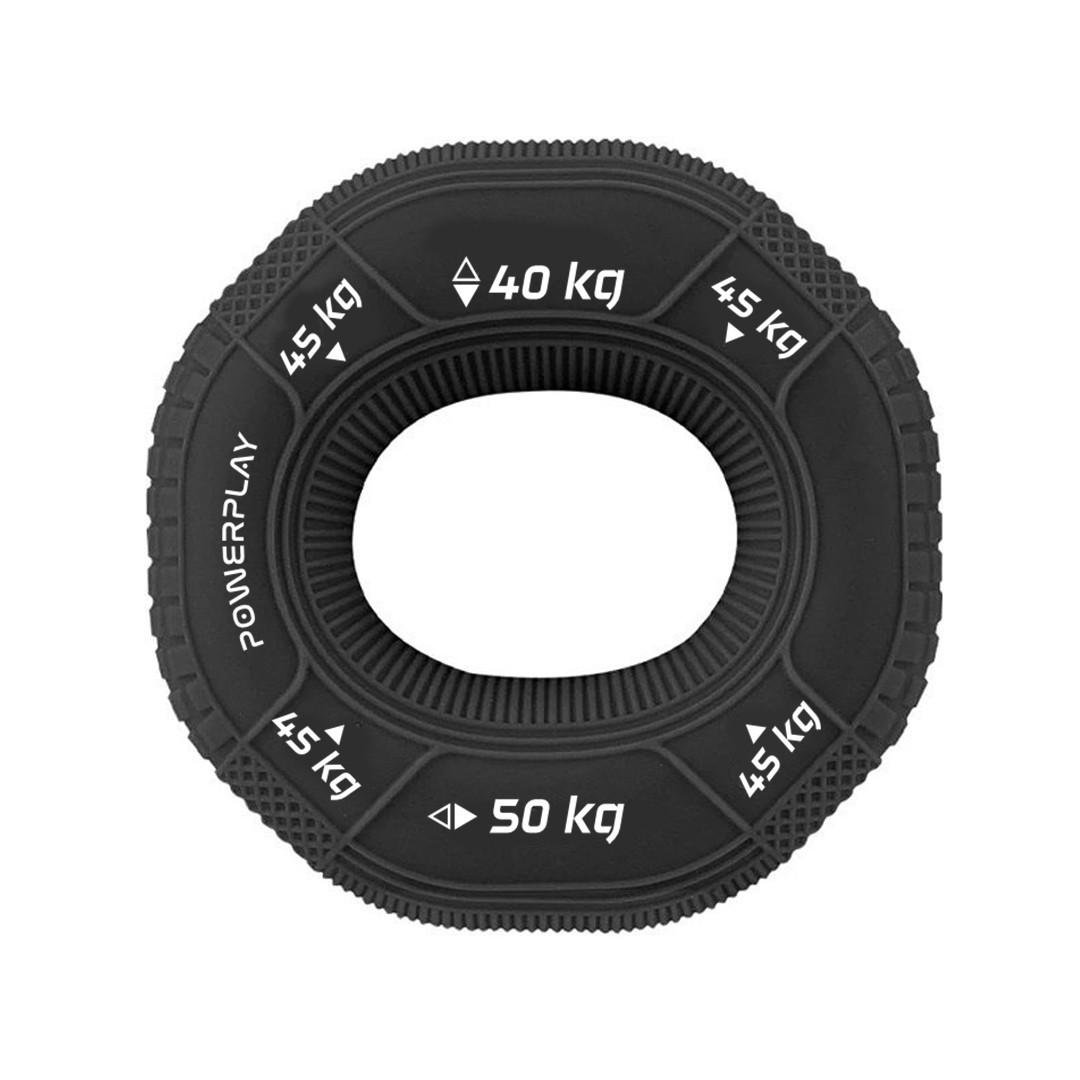 Эспандер кистевой силиконовый PowerPlay PP-4331 Hand Grip Hard 40-45-50 кг Черный (A-013223)