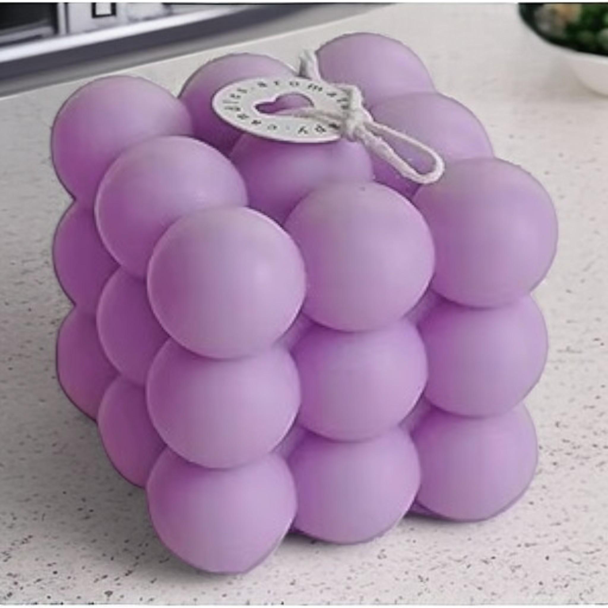 Свеча Du Song пузырьково-кубическая Синий/Фиолетовый/Лавандовый (00021) - фото 4