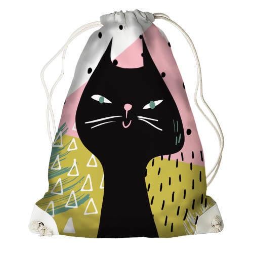 Рюкзак-мешок Presentville Кот (RM ILI023 WH)