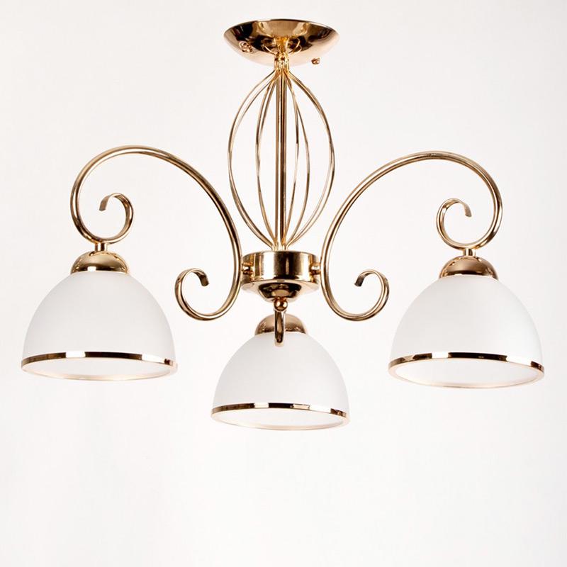 Люстра потолочная LightHouse SH-17000/3 570х570х360 E27 Золотой (16046)