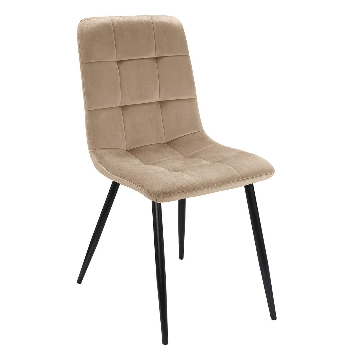 Кухонный стул F-1 Fly металл/ткань велюр Капучино (48290)