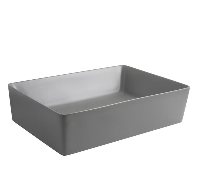 Раковина накладная Mixxus Premium QUADRO-0108 550x390x145 мм Gray (MP6652) - фото 6 Раковина накладная Mixxus Premium QUADRO-0108 550x390x145 мм Gray (MP6652) - фото 6