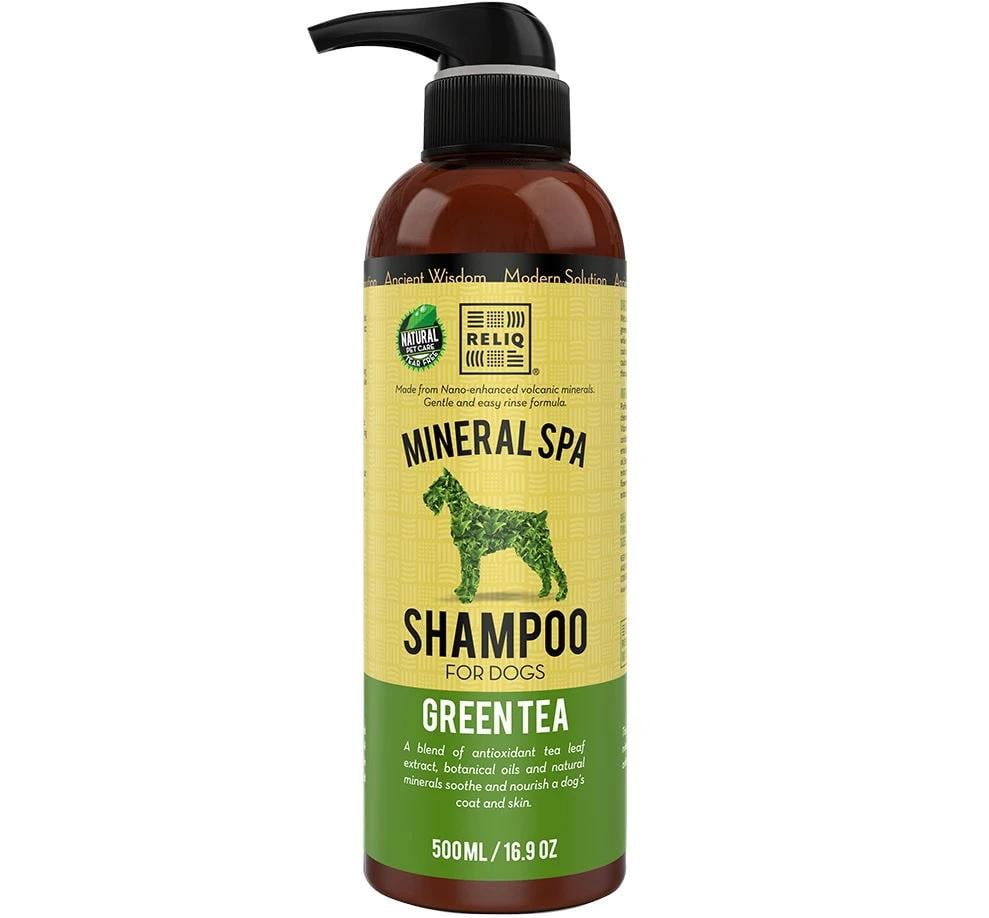 Шампунь Reliq Mineral Spa Green Tea Shampoo для собак и котов с экстрактом зеленого чая 500 мл (S500-GTA)